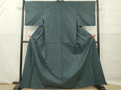 平和屋着物■上質な紬　亀甲柄　正絹　逸品　DABG7136zy