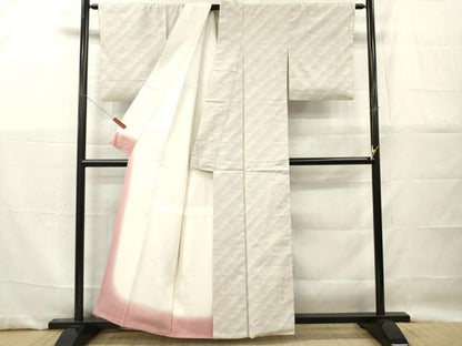 平和屋着物■上質な紬　斜縞　正絹　逸品　DABG7139zy