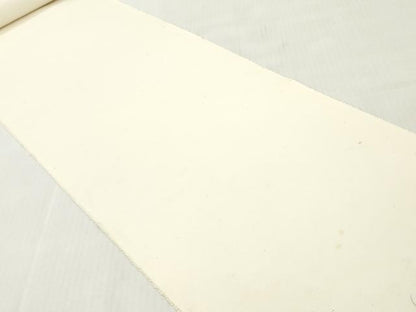 平和屋着物▼白生地　みその結城紬　反物　着尺　生成り色　逸品　未使用　DABG7375zy