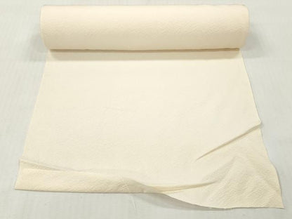 平和屋着物▼白生地　反物　着尺　鳥の子色　逸品　未使用　DABG7403zy