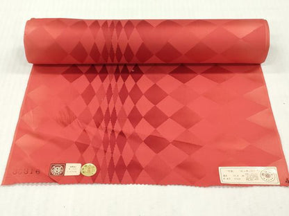 平和屋着物▼西陣　羽織・コート　雨コート　反物　羽尺　菱文　防水　はっ水　逸品　未使用　DABG7416zy