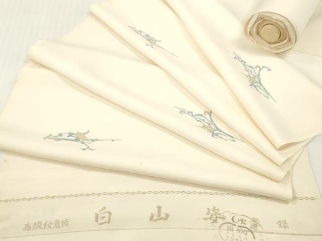 平和屋着物▼羽織・コート　反物　羽尺　寿光織　抽象文　金彩　逸品　未使用　DABG7468zy