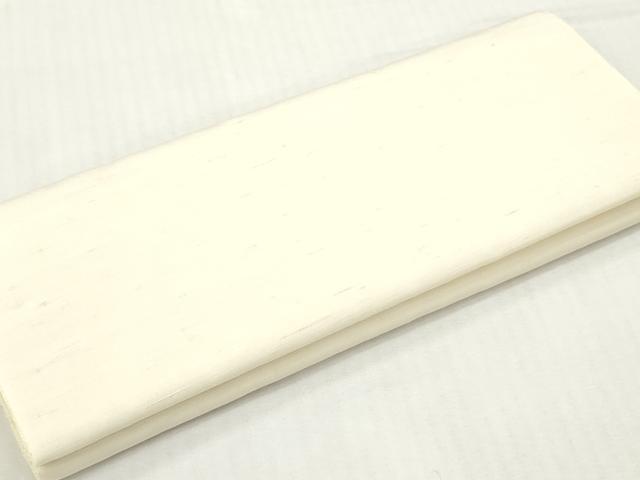 平和屋着物▼白生地　紬　反物　着尺　生成り色　逸品　未使用　DABG7489zy