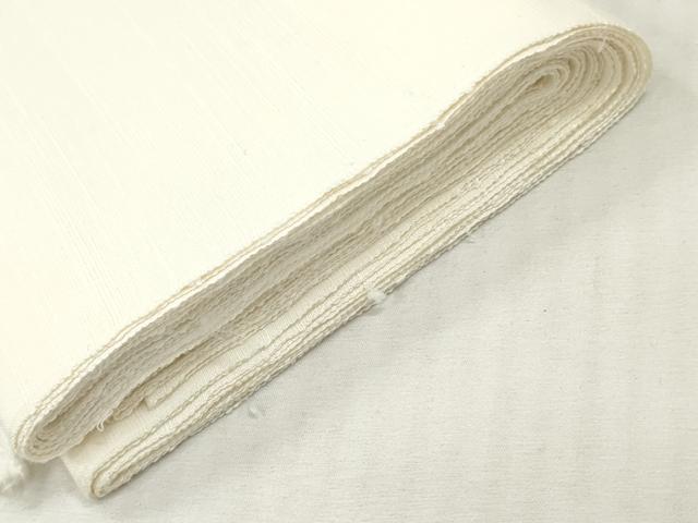 平和屋着物▼白生地　浜紬　反物　着尺　生成り色　逸品　未使用　DABG7490zy