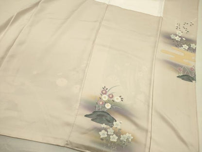 平和屋着物■豪華色留袖　御所車花文　暈し染め　金彩　正絹　逸品　DABG7521ya