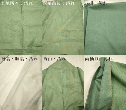 平和屋着物■訪問着　本場染大島紬　エ霞風景文　正絹　逸品　DABG7530ya