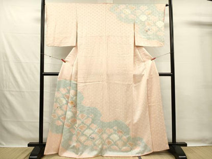 平和屋着物■訪問着　絞り　刺繍　宝尽くし　金彩　正絹　逸品　DABG7533ya