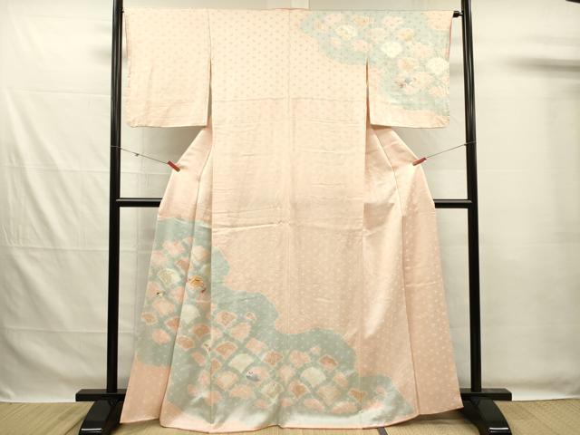 平和屋着物■訪問着　絞り　刺繍　宝尽くし　金彩　正絹　逸品　DABG7533ya