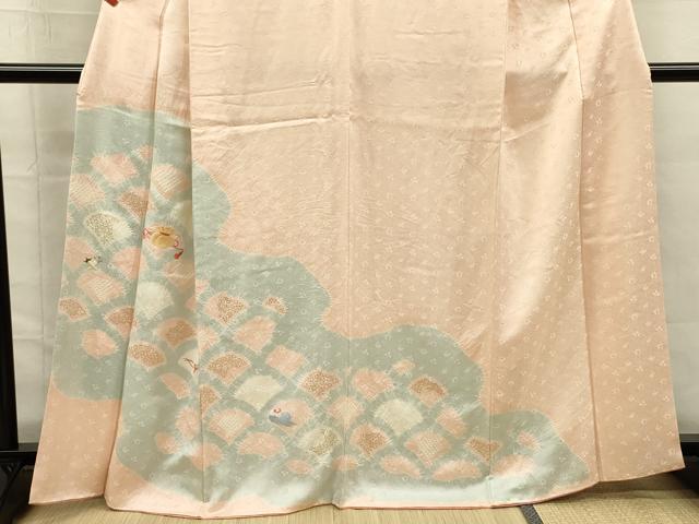 平和屋着物■訪問着　絞り　刺繍　宝尽くし　金彩　正絹　逸品　DABG7533ya
