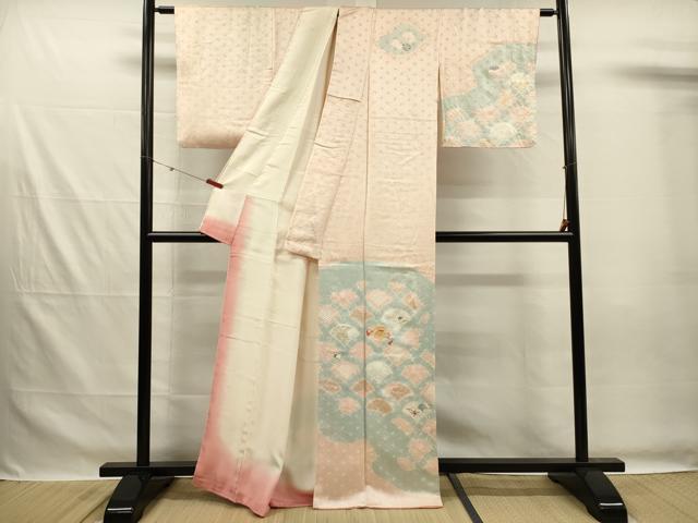 平和屋着物■訪問着　絞り　刺繍　宝尽くし　金彩　正絹　逸品　DABG7533ya
