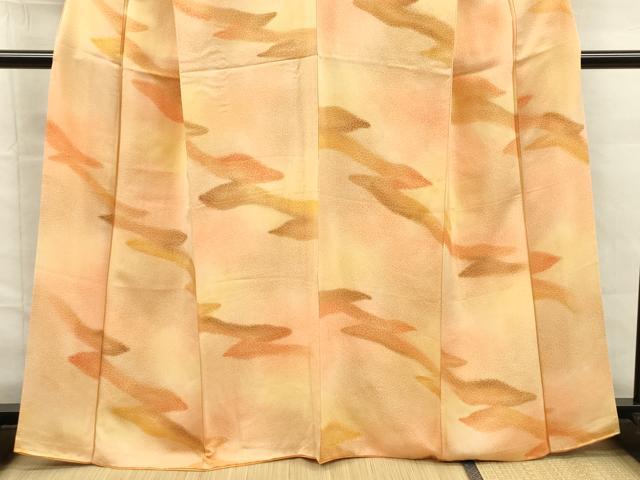 平和屋着物■上質な小紋　流水文　暈し染め　正絹　逸品　DABG7538ya