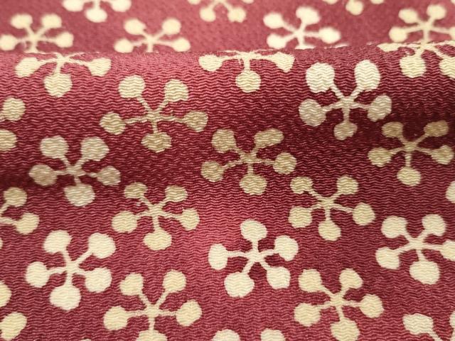 平和屋着物■上質な小紋　梅鉢　暈し染め　鬼しぼ縮緬　三越扱い　正絹　逸品　DABG7567ya