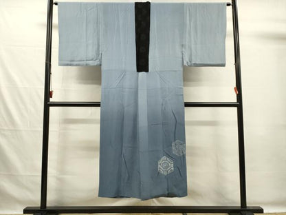 平和屋着物■男性　長襦袢　袷　手描き　人物風景文　暈し染め　金彩　正絹　逸品　DABG7572ya