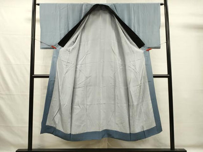 平和屋着物■男性　長襦袢　袷　手描き　人物風景文　暈し染め　金彩　正絹　逸品　DABG7572ya
