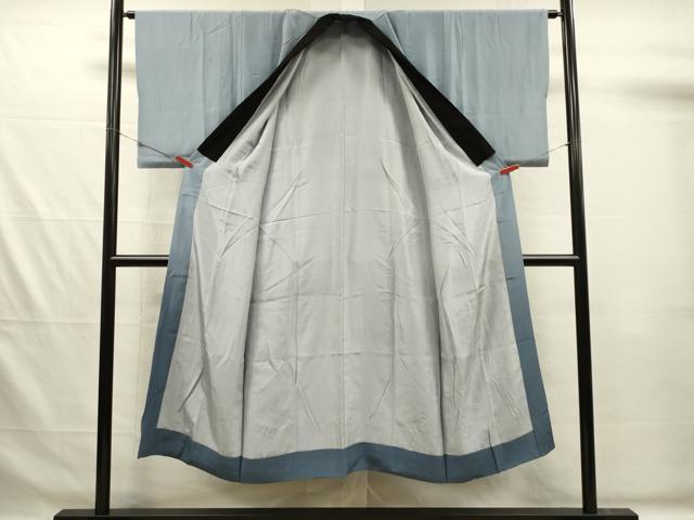平和屋着物■男性　長襦袢　袷　手描き　人物風景文　暈し染め　金彩　正絹　逸品　DABG7572ya