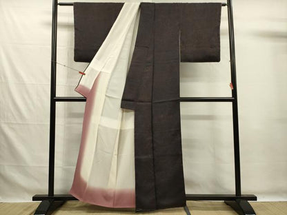 平和屋着物■上質な小紋　舞蝶文　正絹　逸品　DABG7592ya