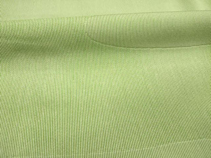 平和屋着物■江戸小紋　流水文　万筋　生成り色×鶸萌黄色　正絹　逸品　DABG7598ya