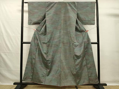 平和屋着物■上質な紬　霞文　暈し染め　正絹　逸品　未使用　DABG7606ya
