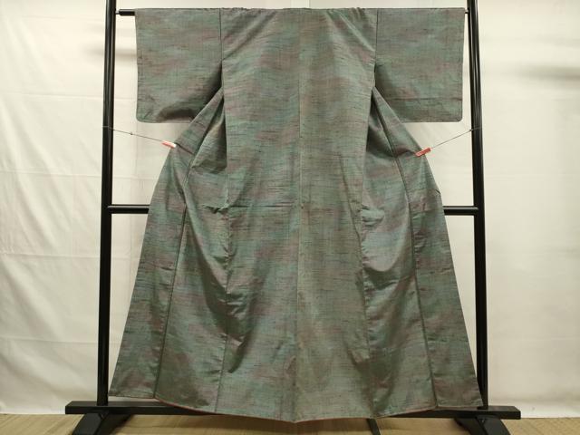 平和屋着物■上質な紬　霞文　暈し染め　正絹　逸品　未使用　DABG7606ya
