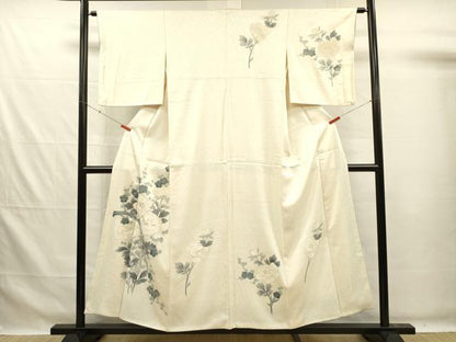 平和屋着物■訪問着　刺繍　牡丹　金彩　正絹　逸品　DABG7613