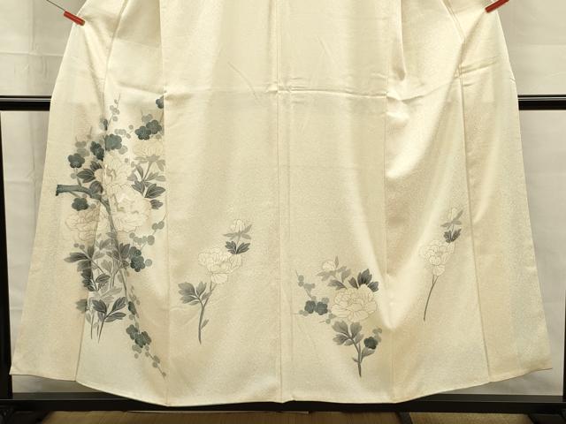 平和屋着物■訪問着　刺繍　牡丹　金彩　正絹　逸品　DABG7613