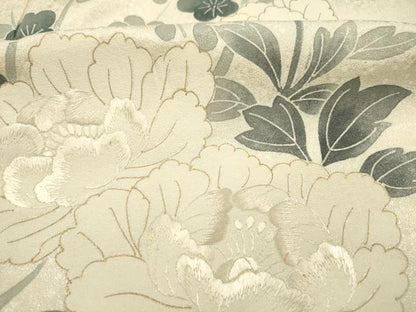 平和屋着物■訪問着　刺繍　牡丹　金彩　正絹　逸品　DABG7613
