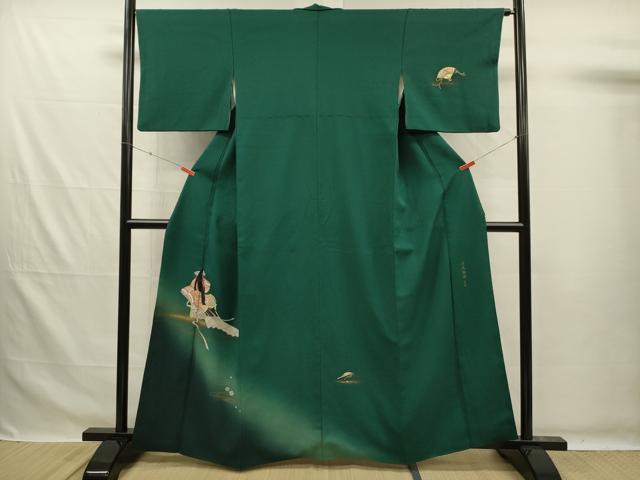 平和屋着物■訪問着　人物文　源氏物語　暈し染め　金彩　正絹　逸品　DABG7614ya