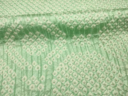 平和屋着物■上質な小紋　総絞り　蜀江繋ぎ　正絹　逸品　DABG7615ya