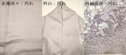 平和屋着物■中国三大刺繍　スワトウ刺繍　汕頭刺繍　訪問着　花松文　暈し染め　金糸　正絹　逸品　DABG7622ya