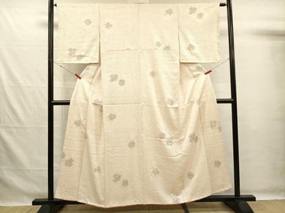 平和屋着物■上質な小紋　総絞り　抽象文様　正絹　逸品　DABG7623ya