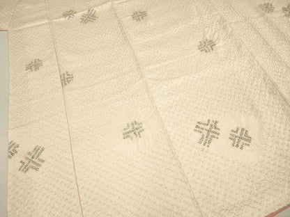 平和屋着物■上質な小紋　総絞り　抽象文様　正絹　逸品　DABG7623ya