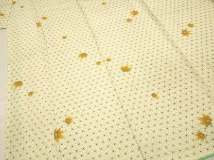 平和屋着物■上質な小紋　舞楓文　麻の葉　正絹　逸品　DABG7626ya