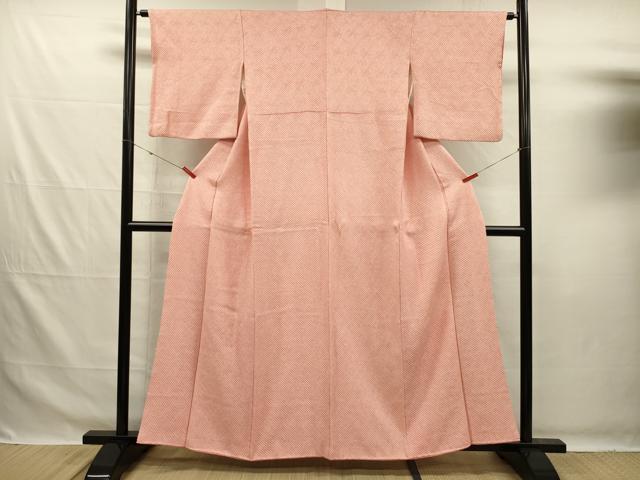 平和屋着物■大変加工の良い総絞り小紋　正絹　逸品　DABG7632ya