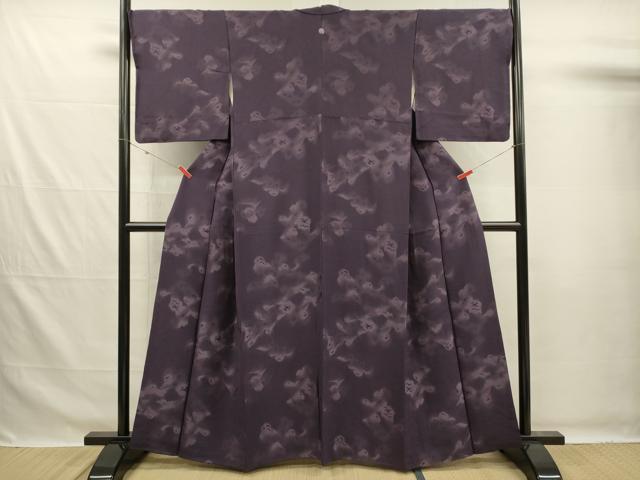 平和屋着物■上質な小紋　霞文　正絹　逸品　DABG7636ya