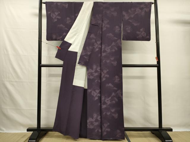 平和屋着物■上質な小紋　霞文　正絹　逸品　DABG7636ya