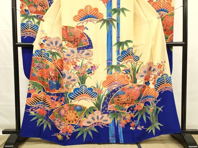 平和屋着物■豪華振袖　地紙牡丹文　松竹梅　金彩　正絹　逸品　DABG7638ya