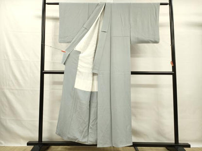 平和屋着物■上質な色無地　秘色色　正絹　逸品　DABG7643ya