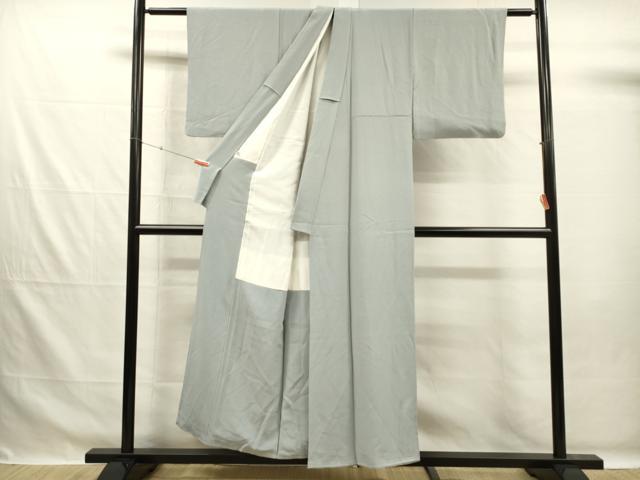 平和屋着物■上質な色無地　秘色色　正絹　逸品　DABG7643ya