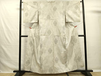 平和屋着物■上質な紬　陶器文　正絹　逸品　DABG7648ya