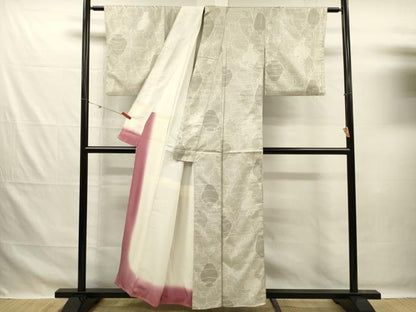 平和屋着物■上質な紬　陶器文　正絹　逸品　DABG7648ya