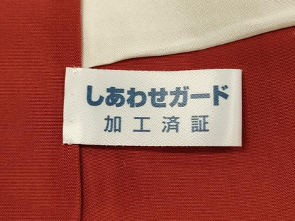平和屋着物■上質な紬　花尽くし　正絹　逸品　DABG7653ya