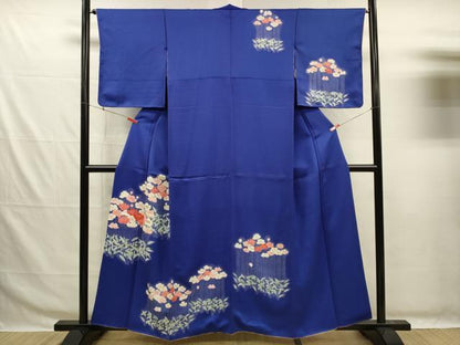 平和屋着物■訪問着　刺繍　草花文　金糸　正絹　逸品　DABG7654ya