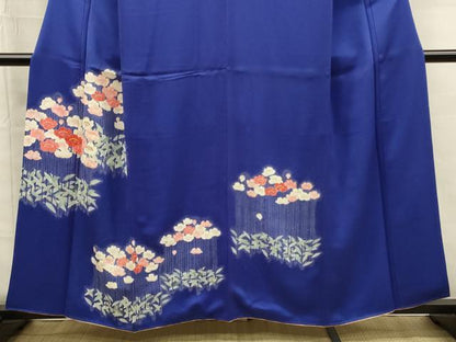 平和屋着物■訪問着　刺繍　草花文　金糸　正絹　逸品　DABG7654ya