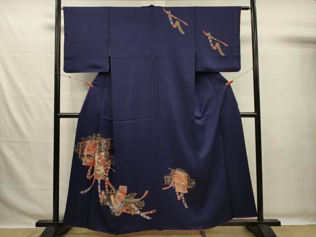 平和屋着物■訪問着　誰が袖文　金彩　正絹　逸品　DABG7675ya