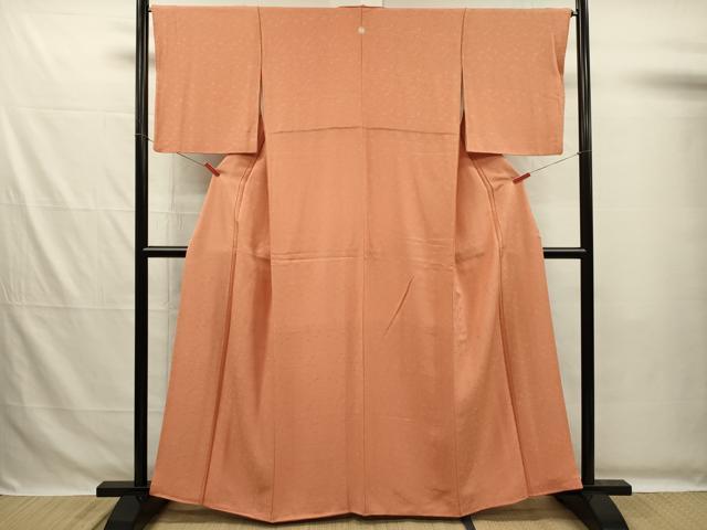 平和屋着物■上質な色無地　宝尽くし文　黄丹色　正絹　逸品　DABG7696ya