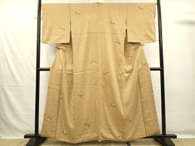 平和屋着物■上質な小紋　絞り　舞蝶文　正絹　逸品　DABG7703ya