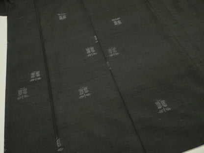 平和屋着物■上質な紬　80亀甲　遠州椿　正絹　逸品　DABG7808ya