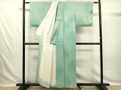 平和屋着物■上質な小紋　片輪車青海波地紋　暈し染め　正絹　逸品　DABG7813ya