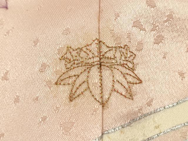 平和屋着物■訪問着　刺繍　草花文　金彩　正絹　逸品　DABG7814ya