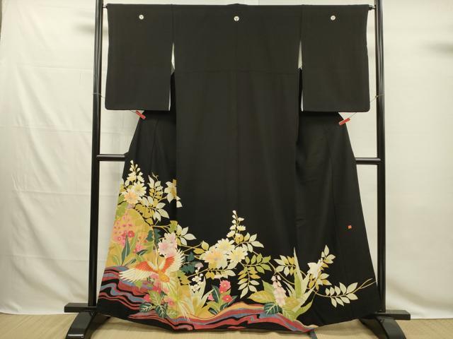 平和屋着物■豪華黒留袖　作家物　鳳凰花文　金彩　正絹　逸品　DABG7819ya